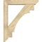 Ekena Millwork Merced Slat Rough Sawn Bracket w/ Offset Brace, Douglas Fir, 6"W x 32"D x 38"H BKT0604X32X38MRC06RDF - alternate 2
